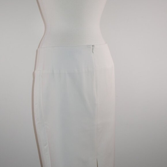 Ellen Tracy Pencil Skirt in White - Women's size 6 - Picture 5 of 15